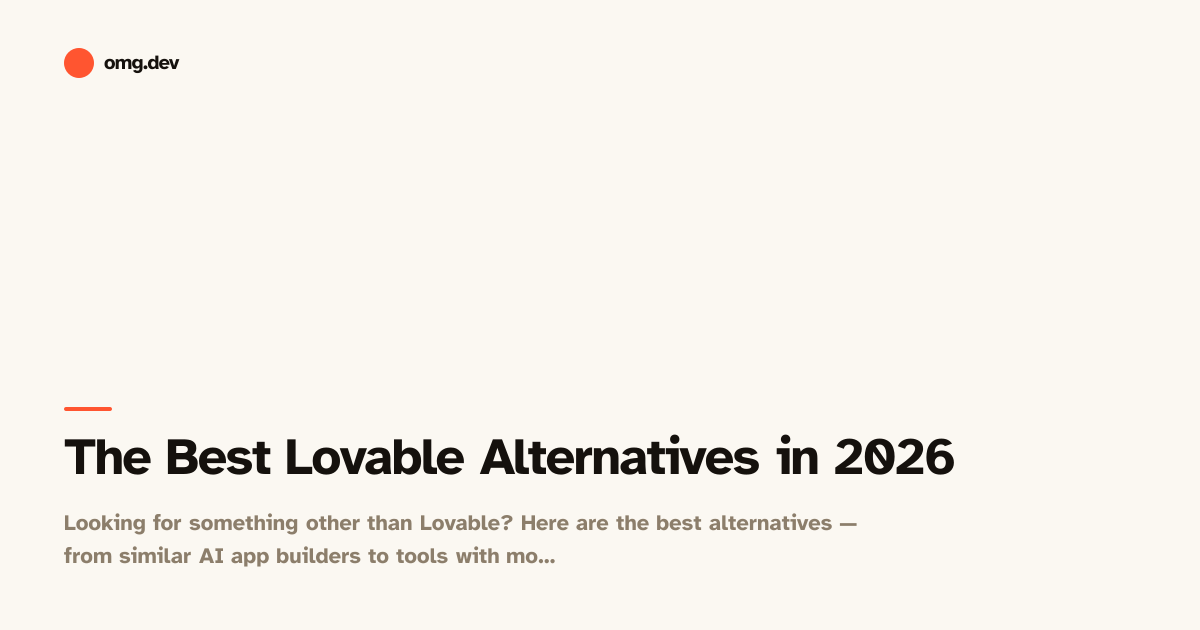 The Best Lovable Alternatives in 2026